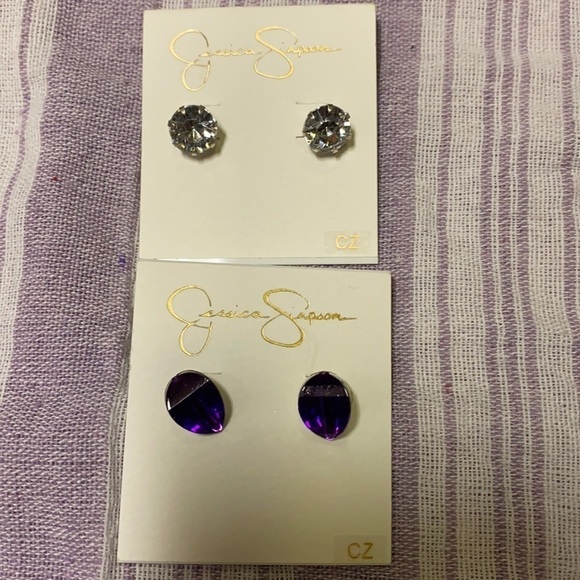 2 pairs Jessica Simpson Earrings - Picture 2 of 6